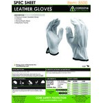 Cordova Gray Premium Grain Goatskin Leather Driver's Gloves - Vendpacked - Medium - Pair Cordova Gray Premium Grain Goatskin Leather Driver's Gloves - Vendpacked - Medium - Pair