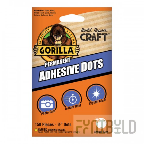 Gorilla 150-Count Permanent Adhesive Dots