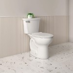American Standard Cadet PRO 215FA004.020 White Vitreous China Floor-Mount Chair Height Toilet with Elongated High-Efficiency Bowl and 10