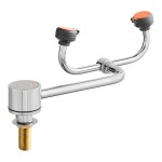 Guardian Equipment G1805 AutoFlow Right Hand Deck Mounted Eyewash Station with 90 Degree Swivel