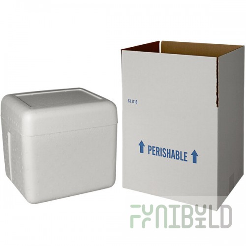 Insulated Shipping Box with Foam Cooler 12