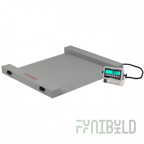 Cardinal Detecto RW-1000 1000 lb. Run-A-Weigh Receiving Scale - Powder Coated Steel Finish