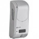 San Jamar SH970SS Summit Rely Silver Hybrid Automatic Hand Soap, Sanitizer, and Lotion Dispenser - 5 1/2 San Jamar SH970SS Summit Rely Silver Hybrid Automatic Hand Soap, Sanitizer, and Lotion Dispenser - 5 1/2