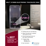 San Jamar SH970SS Summit Rely Silver Hybrid Automatic Hand Soap, Sanitizer, and Lotion Dispenser - 5 1/2 San Jamar SH970SS Summit Rely Silver Hybrid Automatic Hand Soap, Sanitizer, and Lotion Dispenser - 5 1/2