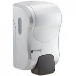San Jamar SH970SS Summit Rely Silver Hybrid Automatic Hand Soap, Sanitizer, and Lotion Dispenser - 5 1/2 San Jamar SH970SS Summit Rely Silver Hybrid Automatic Hand Soap, Sanitizer, and Lotion Dispenser - 5 1/2