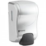 San Jamar SH970SS Summit Rely Silver Hybrid Automatic Hand Soap, Sanitizer, and Lotion Dispenser - 5 1/2 San Jamar SH970SS Summit Rely Silver Hybrid Automatic Hand Soap, Sanitizer, and Lotion Dispenser - 5 1/2