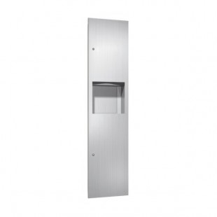 American Specialties, Inc. Simplicity 10-6467 Stainless Steel Recessed Paper Towel Dispenser with 4.2 Gallon Waste Receptacle American Specialties, Inc. Simplicity 10-6467 Stainless Steel Recessed Paper Towel Dispenser with 4.2 Gallon Waste Receptacle