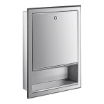 Lavex Stainless Steel C-Fold Recessed Paper Towel Dispenser Lavex Stainless Steel C-Fold Recessed Paper Towel Dispenser