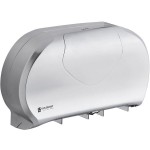 San Jamar R4070SS Summit Double Roll Jumbo Toilet Tissue Dispenser - Silver San Jamar R4070SS Summit Double Roll Jumbo Toilet Tissue Dispenser - Silver