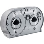 San Jamar R4070SS Summit Double Roll Jumbo Toilet Tissue Dispenser - Silver San Jamar R4070SS Summit Double Roll Jumbo Toilet Tissue Dispenser - Silver