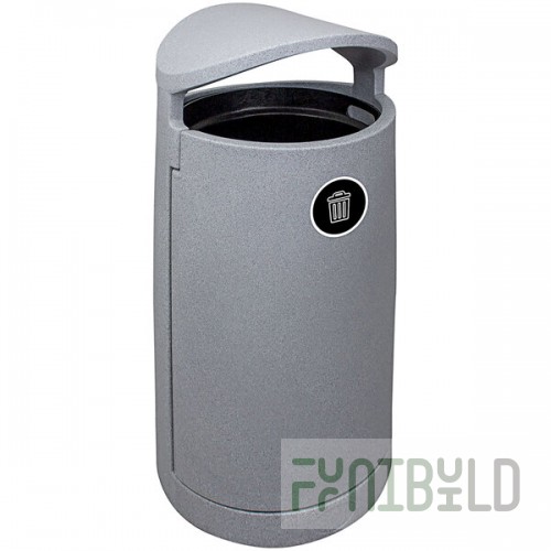 Busch Systems Euro 104421 36 Gallon LDPE Decorative Waste Receptacle