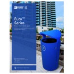 Busch Systems Euro 104421 36 Gallon LDPE Decorative Waste Receptacle Busch Systems Euro 104421 36 Gallon LDPE Decorative Waste Receptacle