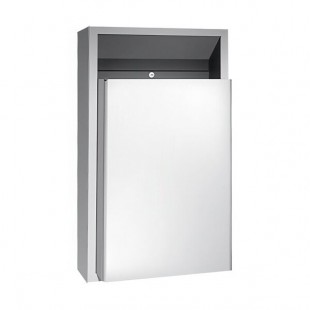 American Specialties, Inc. Traditional 10-0458-9 12 Gallon Stainless Steel Surface-Mounted Trash Can American Specialties, Inc. Traditional 10-0458-9 12 Gallon Stainless Steel Surface-Mounted Trash Can