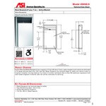 American Specialties, Inc. Traditional 10-0458-9 12 Gallon Stainless Steel Surface-Mounted Trash Can