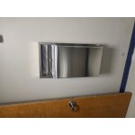 American Specialties, Inc. Traditional 10-0458-9 12 Gallon Stainless Steel Surface-Mounted Trash Can