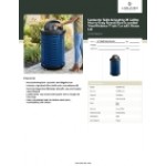 Lancaster Table & Seating 36 Gallon Heavy-Duty Round Blue Expanded Steel Outdoor Trash Can with Dome Lid Lancaster Table & Seating 36 Gallon Heavy-Duty Round Blue Expanded Steel Outdoor Trash Can with Dome Lid