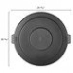 Carlisle 84105603 Bronco 55 Gallon Black Flat Round Trash Can Lid Carlisle 84105603 Bronco 55 Gallon Black Flat Round Trash Can Lid