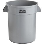 Lavex 20 Gallon Gray Round Commercial Trash Can / Ingredient Bin Lavex 20 Gallon Gray Round Commercial Trash Can / Ingredient Bin