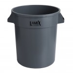 Lavex 20 Gallon Gray Round Commercial Trash Can / Ingredient Bin Lavex 20 Gallon Gray Round Commercial Trash Can / Ingredient Bin