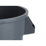 Lavex 20 Gallon Gray Round Commercial Trash Can / Ingredient Bin Lavex 20 Gallon Gray Round Commercial Trash Can / Ingredient Bin