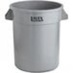 Lavex 20 Gallon Gray Round Commercial Trash Can / Ingredient Bin Lavex 20 Gallon Gray Round Commercial Trash Can / Ingredient Bin