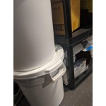 Lavex 20 Gallon Gray Round Commercial Trash Can / Ingredient Bin Lavex 20 Gallon Gray Round Commercial Trash Can / Ingredient Bin