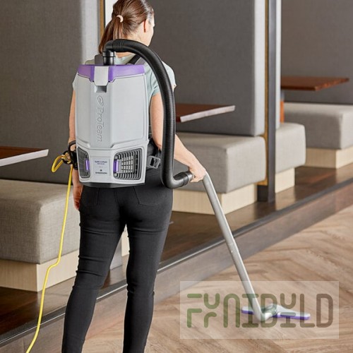 ProTeam GoFit® 6 PLUS 107706 6 Qt. Backpack Vacuum with 107098 Xover Multi-Surface 2-Piece Wand Kit - 120V