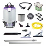 ProTeam GoFit® 6 PLUS 107706 6 Qt. Backpack Vacuum with 107098 Xover Multi-Surface 2-Piece Wand Kit - 120V ProTeam GoFit® 6 PLUS 107706 6 Qt. Backpack Vacuum with 107098 Xover Multi-Surface 2-Piece Wand Kit - 120V