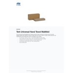 Tork Universal Natural Kraft Multi-Fold Paper Towel H2 - 4,000/Case