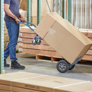 Lavex 500 lb. Blue 2-in-1 Convertible Hand Truck With 10 Lavex 500 lb. Blue 2-in-1 Convertible Hand Truck With 10