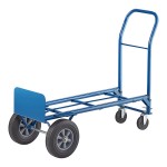 Lavex 500 lb. Blue 2-in-1 Convertible Hand Truck With 10