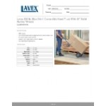 Lavex 500 lb. Blue 2-in-1 Convertible Hand Truck With 10