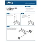 Lavex 500 lb. Blue 2-in-1 Convertible Hand Truck With 10