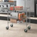 Regency Chrome Two Basket and One Shelf Utility Cart - 18 Regency Chrome Two Basket and One Shelf Utility Cart - 18