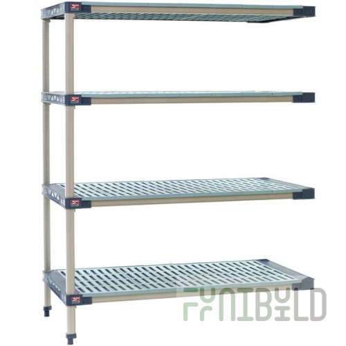 Metro AX546G4 MetroMax 4 Grid 4-Shelf Stationary Shelving Add On Unit - 24