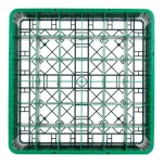 Noble Warewashing 36-Compartment Gray Full-Size Glass Rack with 4 Green Extenders Noble Warewashing 36-Compartment Gray Full-Size Glass Rack with 4 Green Extenders