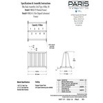 Paris Furnishings 5' Powder Coated Surface Mount Grid Style Bike Rack Paris Furnishings 5' Powder Coated Surface Mount Grid Style Bike Rack