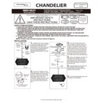 Canarm Willow Gold Chandelier with White String Shade - 120V, 60W