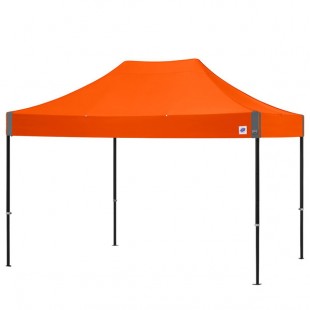 E-Z Up END3ABK15KSO Endeavor Instant Shelter 10' x 15' Steel Orange Canopy with Matte Black Frame