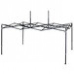 E-Z Up END3ABK15KSO Endeavor Instant Shelter 10' x 15' Steel Orange Canopy with Matte Black Frame
