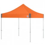 E-Z Up END3ABK15KSO Endeavor Instant Shelter 10' x 15' Steel Orange Canopy with Matte Black Frame