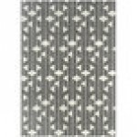 Abani Casa Collection 4' x 6' Cream / Gray Contemporary Geometric Area Rug