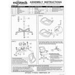 Eurotech Seating MT9400-5806 Apollo Black Dove Fabric / Mesh Mid Back Swivel Tilt Office Chair