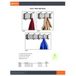 Safco 6403BL Onyx Steel Mesh Five-Peg Coat Hook / Wall Rack Safco 6403BL Onyx Steel Mesh Five-Peg Coat Hook / Wall Rack