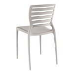 Lancaster Table & Seating Sol Cool Oyster Gray Resin Side Chair