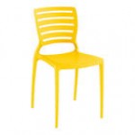 Lancaster Table & Seating Sol Cool Oyster Gray Resin Side Chair
