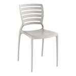 Lancaster Table & Seating Sol Cool Oyster Gray Resin Side Chair