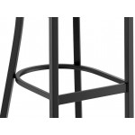 Lancaster Table & Seating Black Finish Cross Back Bar Stool with 2 1/2