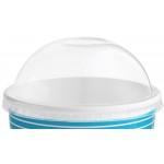 Choice 16 oz. Blue Paper Frozen Yogurt / Food Cup with Dome Lid - 50/Case
