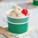 Choice 12 oz. Green Paper Frozen Yogurt / Food Cup - 1,000/Case